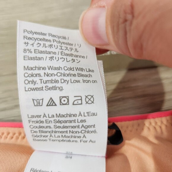 J. Crew Pink Curved Waist Cheeky Bikini Bottom New With Tags Womens Size XL - Picture 11 of 16